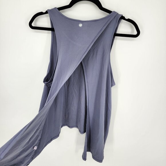 3/$25 155. Yogalicious Tank Top M Sleeveless Workout Gray Racerback Open Back - Picture 11 of 11